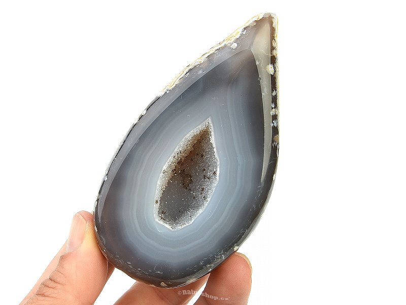 Agate geode with cavity 238g