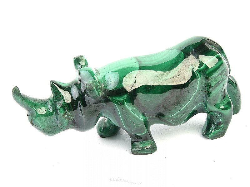 Malachite rhinoceros 123g