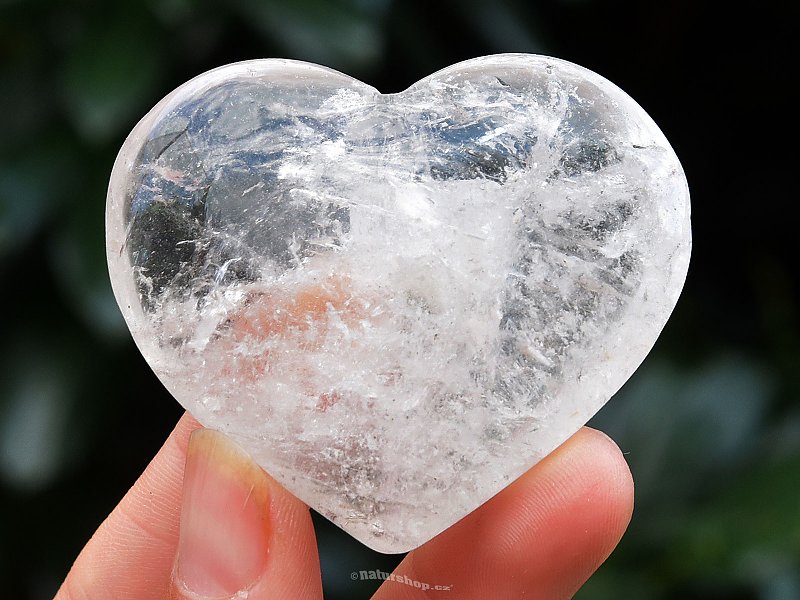 Smooth crystal heart 71g Brazil