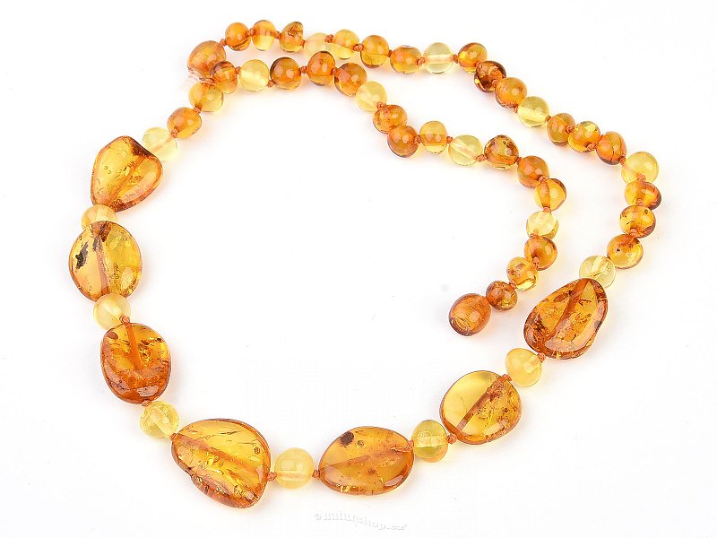 Honey amber irregular necklace (14.22g)