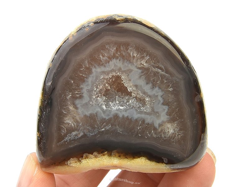 Agate geode with cavity 124g
