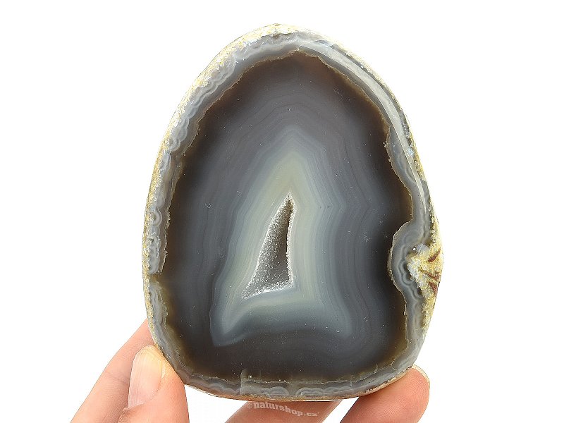 Agate geode with cavity 376g
