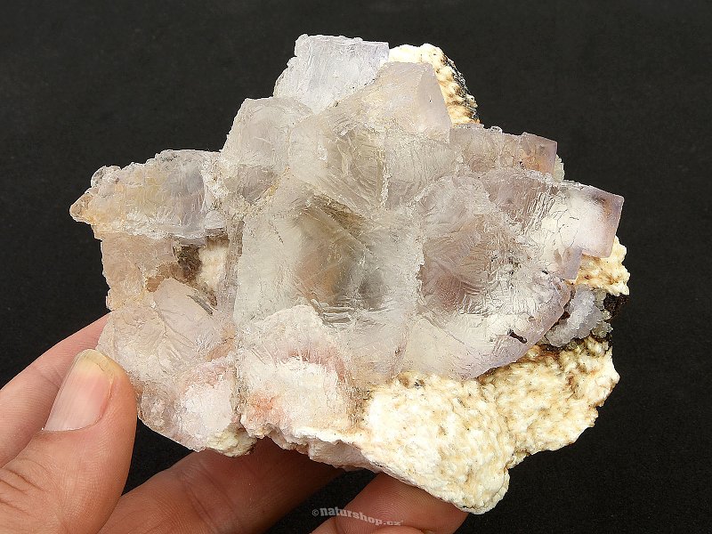 Fluorite and barite natural stone 415g (Morocco)