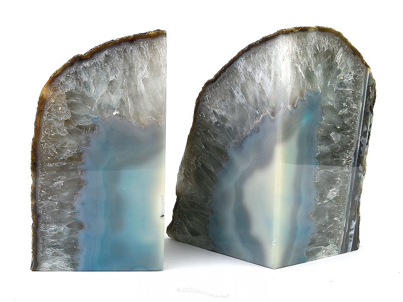 Agate bookends 2623g