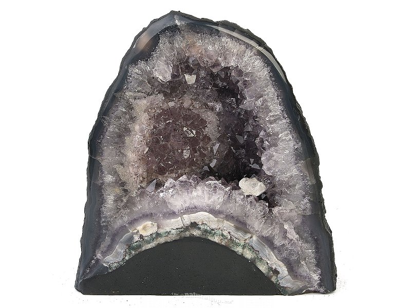 Decorative amethyst geode from Brazil 2477g