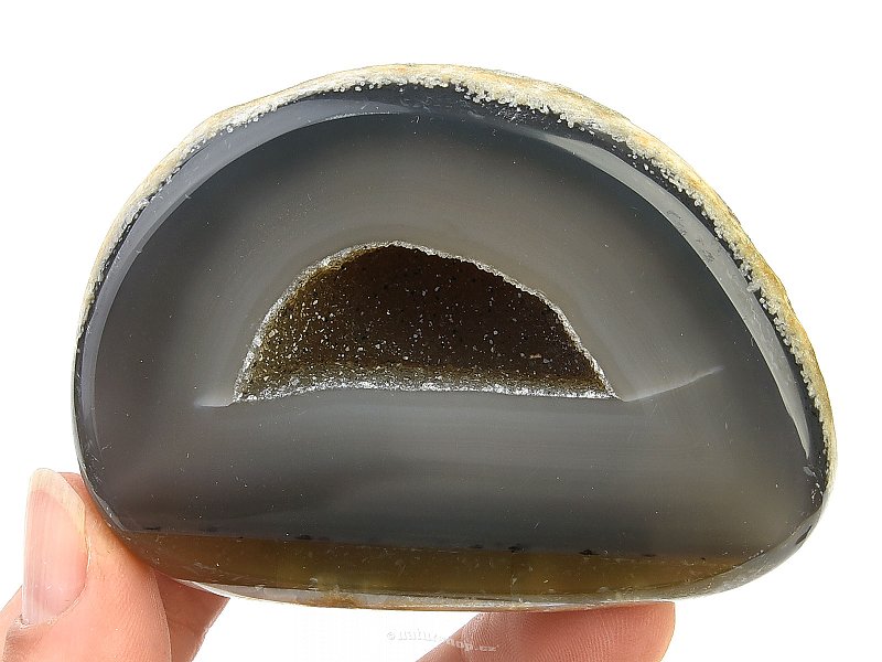 Agate geode with cavity 208 g