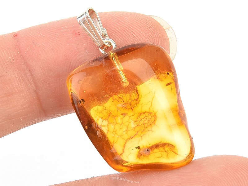 Amber pendant handle Ag 925/1000 2 g