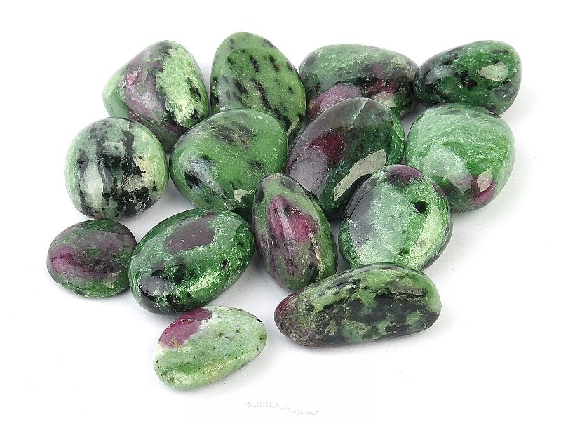 Ruby in zoisite drum from India (up to 9 g)