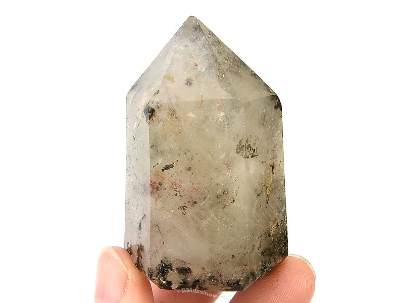 Crystal with inclusions cut point 104g