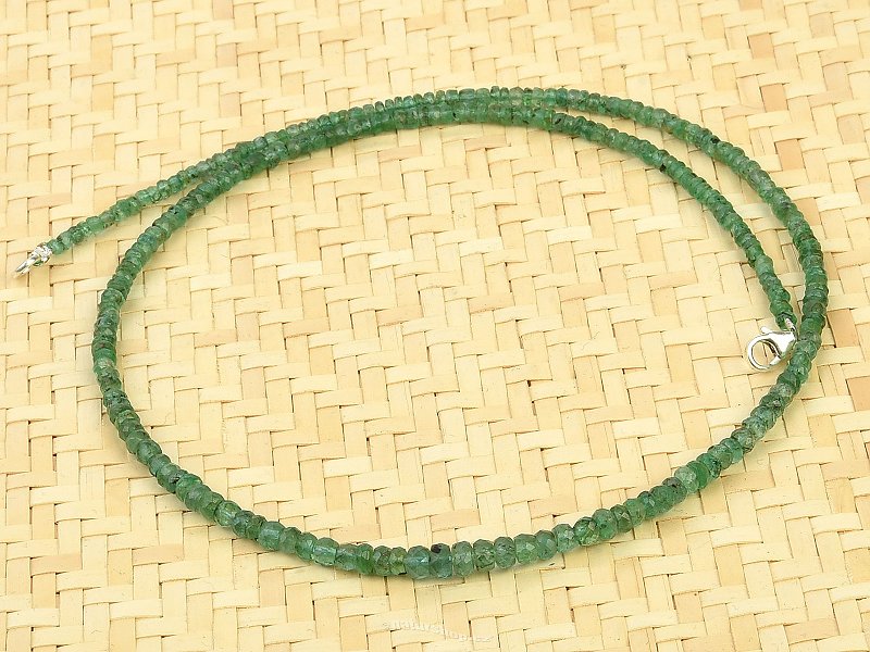 Náhrdelník smaragd Ag 925/1000 6,96 g