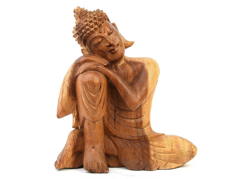 Buddha wood carving 23cm