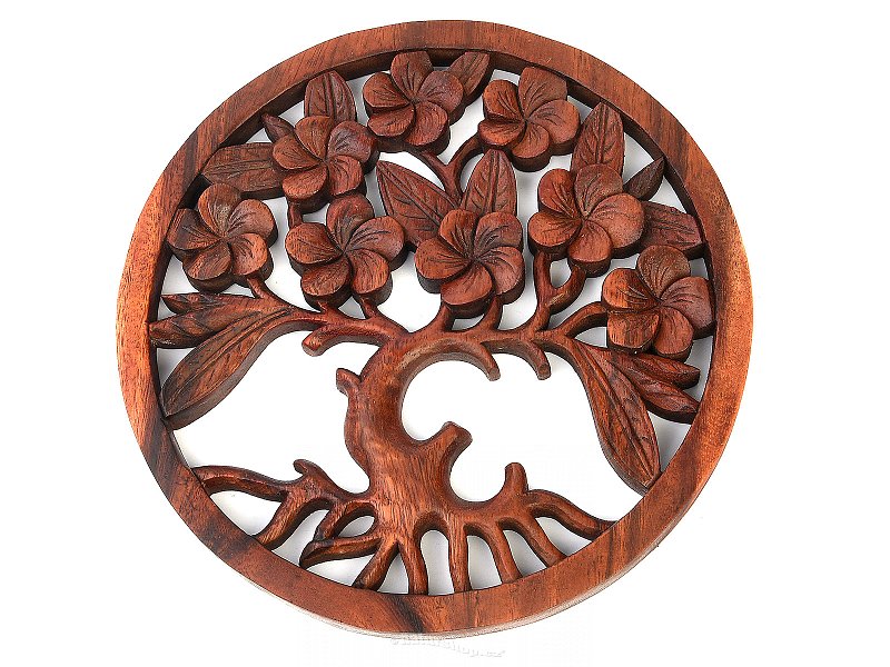 Tree of Life Sakura carved relief approx. 30cm