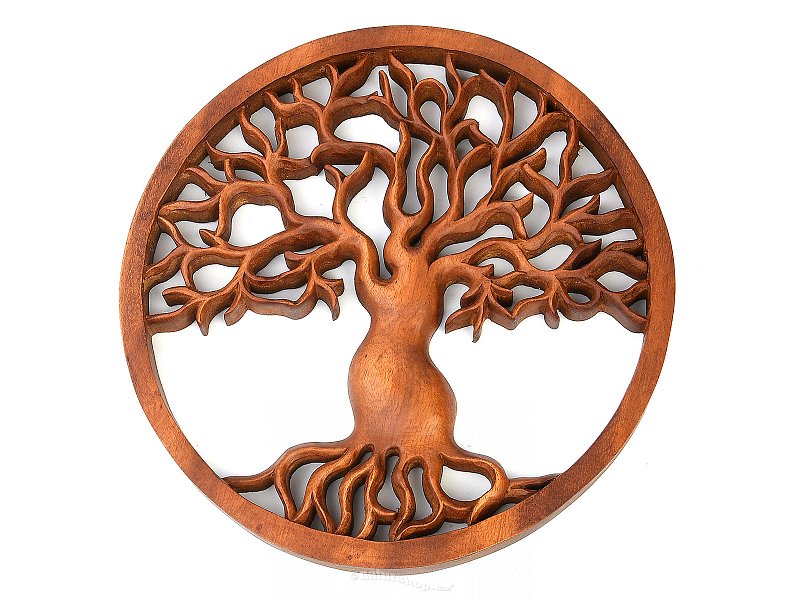 Tree of life carved relief (approx. 30cm)