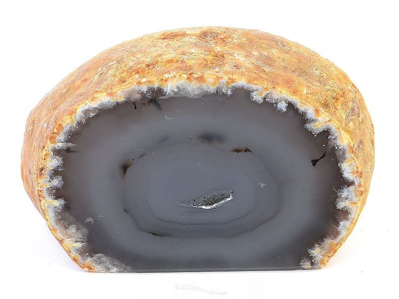 Agate geode with mini hollow 274g