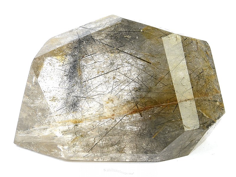 Tourmaline in crystal cut shape 67g