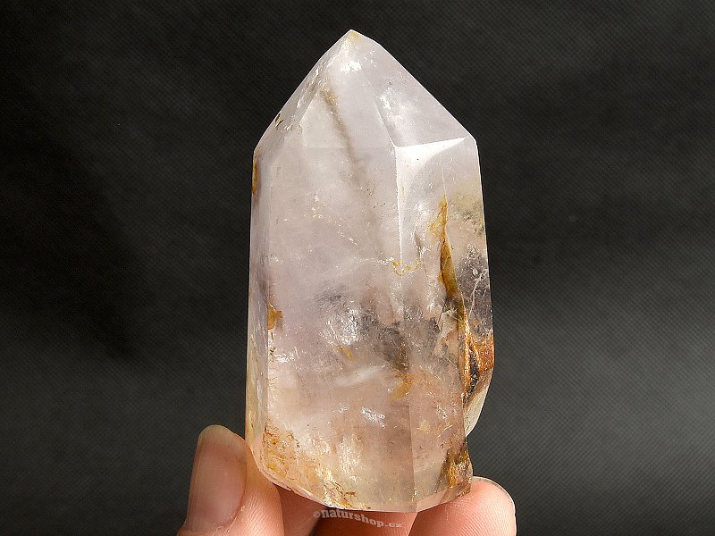 Crystal with inclusions cut point 110g