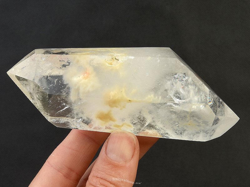 Crystal cut on both sides with inclusions 227g