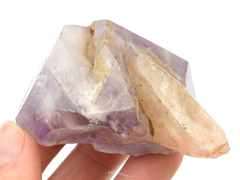 Amethyst + crystal combined cut crystals 153g