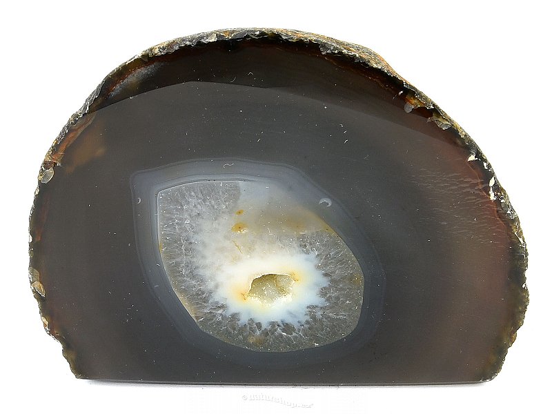 Agate geode with mini hollow 230g