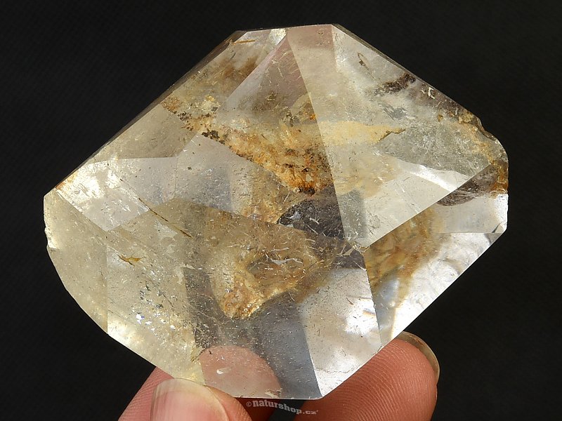 Crystal with inclusions cut shape 108g discount
