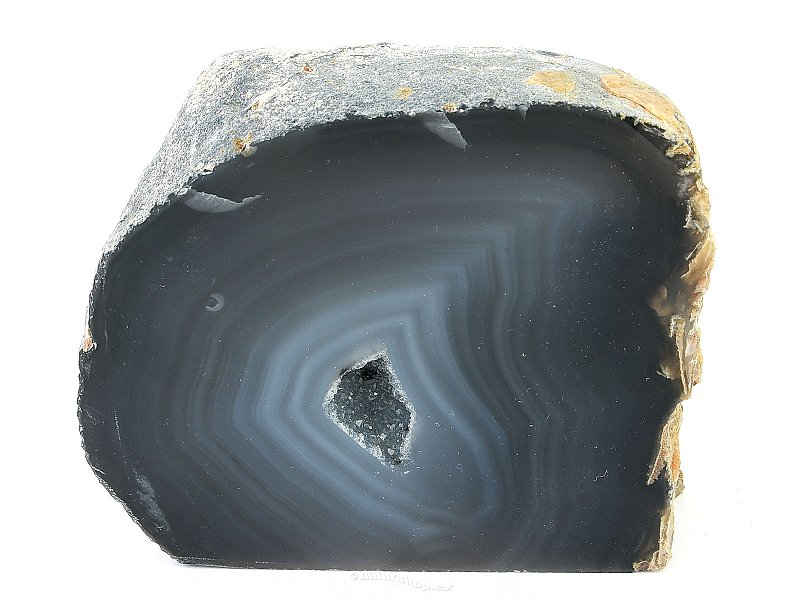 Geode agate with cavity 355g