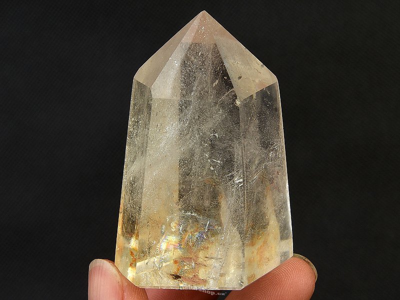 Crystal with inclusions cut point 102g