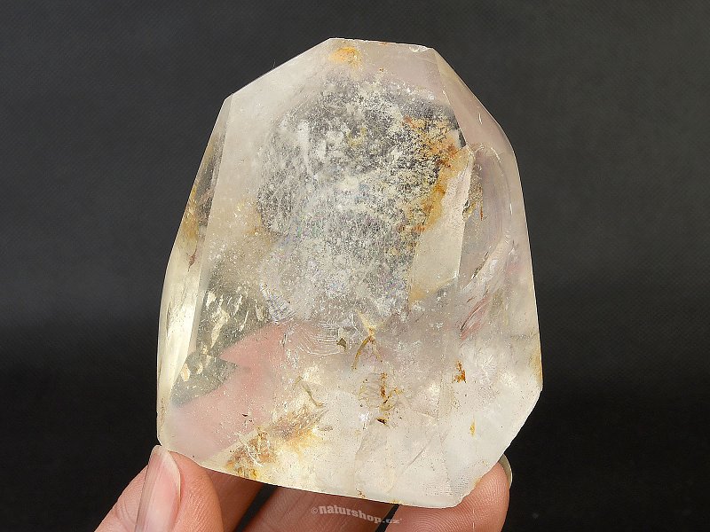 Crystal with inclusions cut form 162g