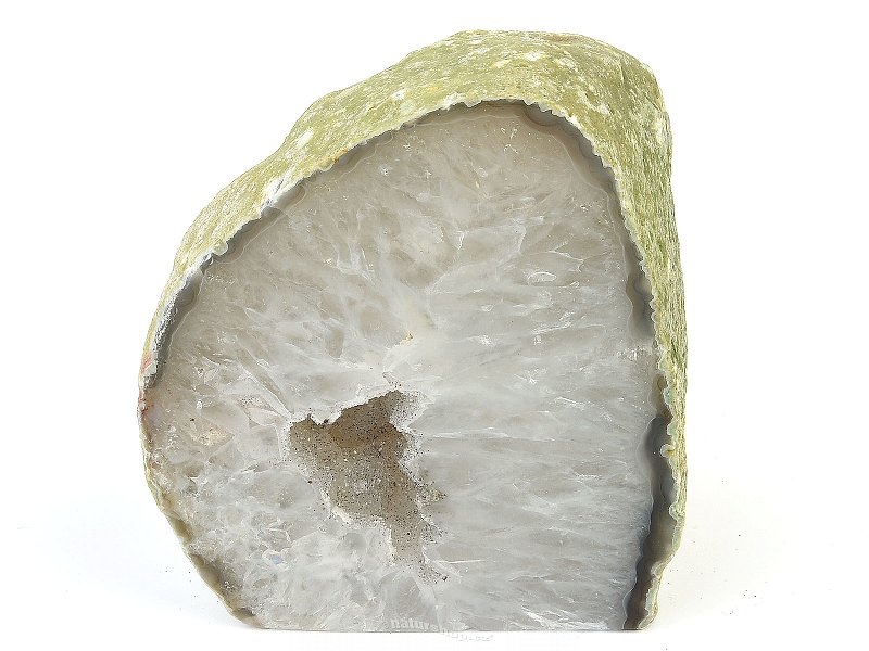 Geode agate white with cavity Brazil 1345g