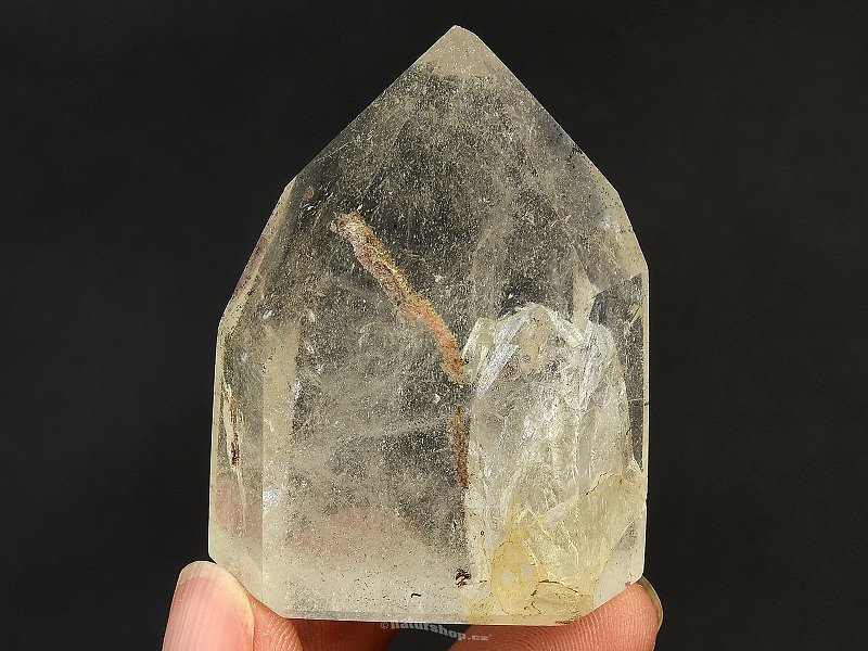Crystal with inclusions cut point 74g