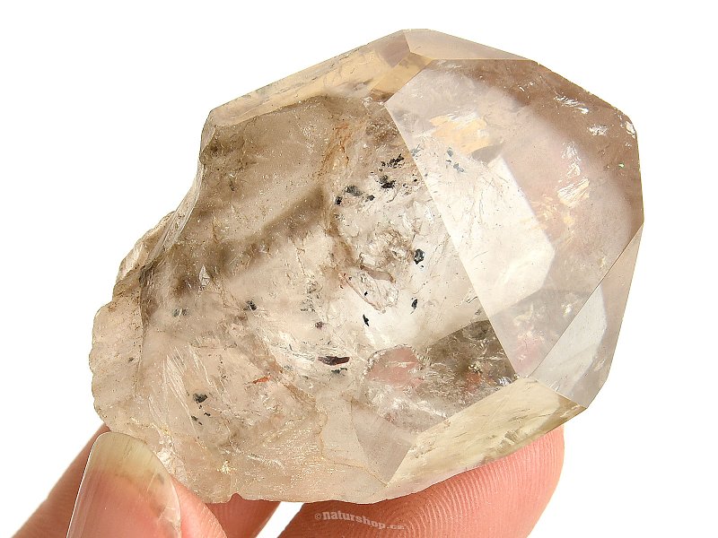 Křišťál se záhnědou broušený krystal 57g