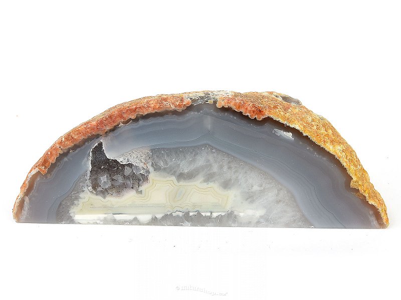 Agate geode with a hollow from Brazil 249g