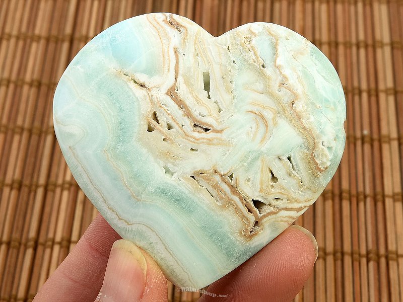 Heart blue aragonite (Pakistan) 97g