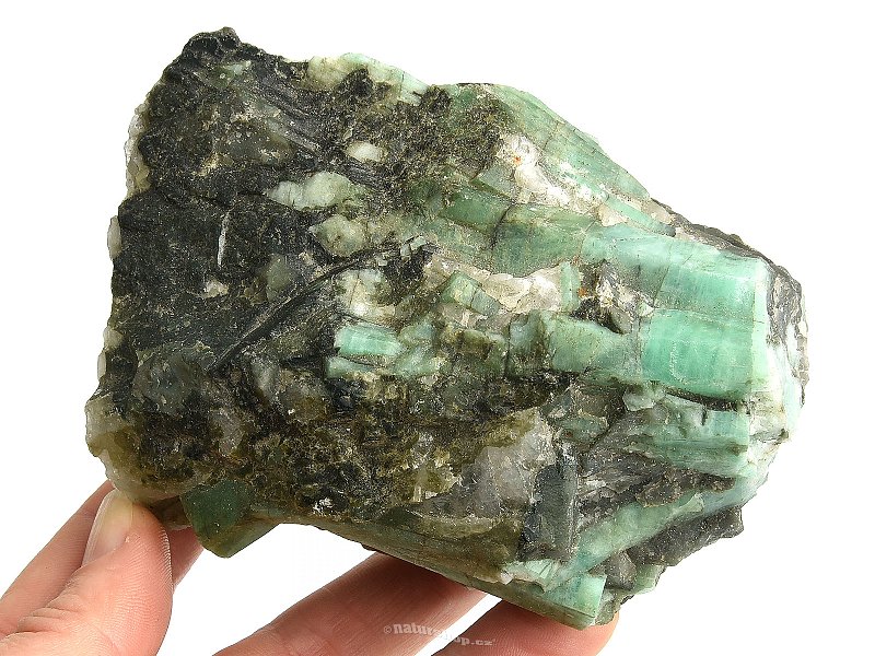 Emerald in quartz Brazil 513g