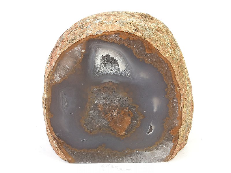Brown agate geode with hollow (Brazil) 1104g
