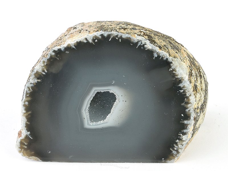 Agate geode with hollow (Brazil) 213g
