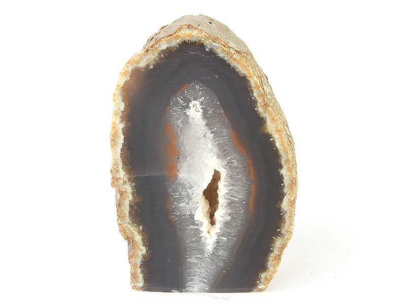 Agate geode with a hollow from Brazil 519g