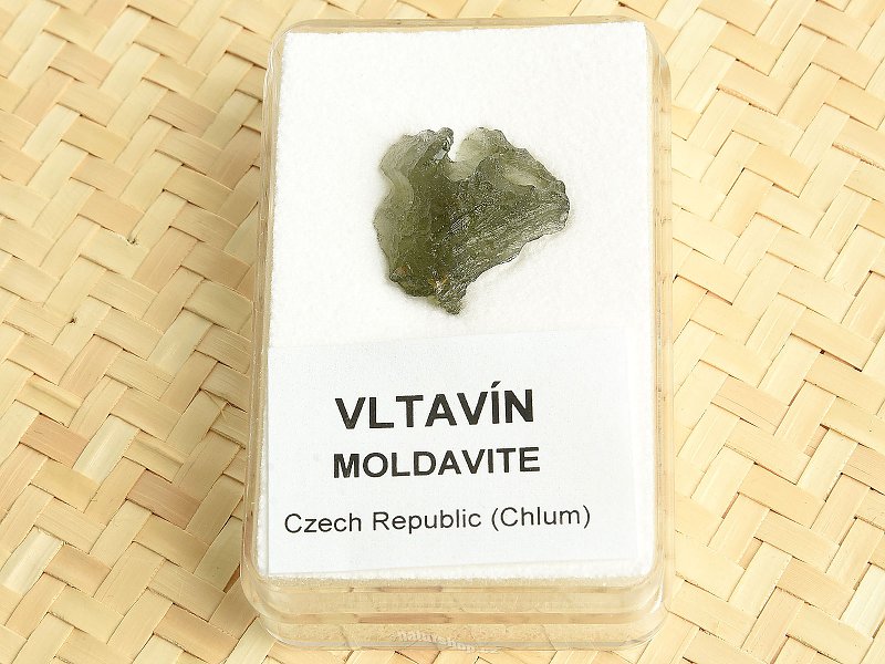 Moldavite raw for collectors Chlum 1.5g