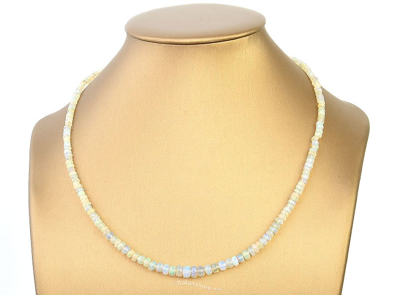 Necklace Ethiopian opal clasp Ag 925/1000 45cm (7.8g)