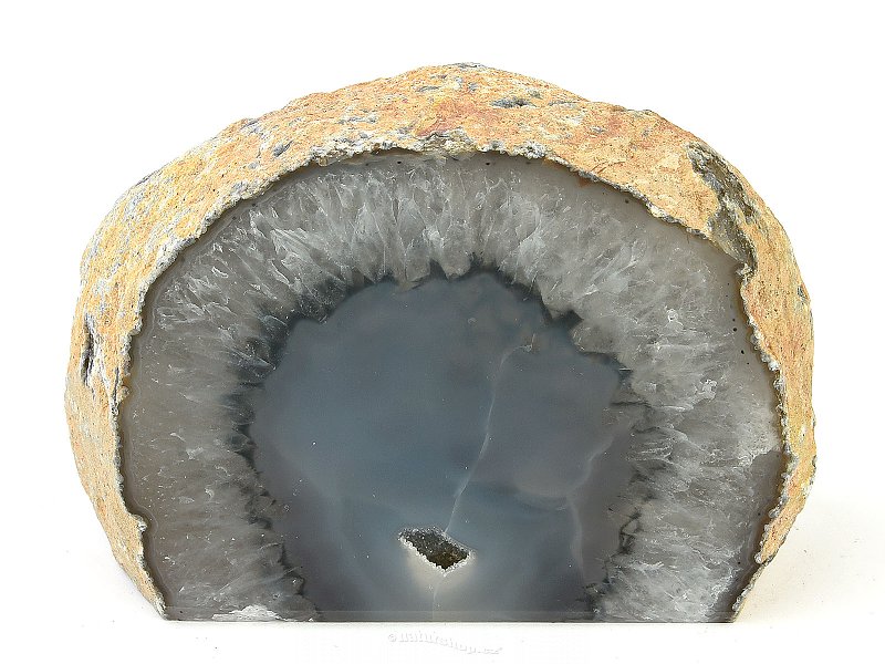 Agate geode with a hollow from Brazil 440g