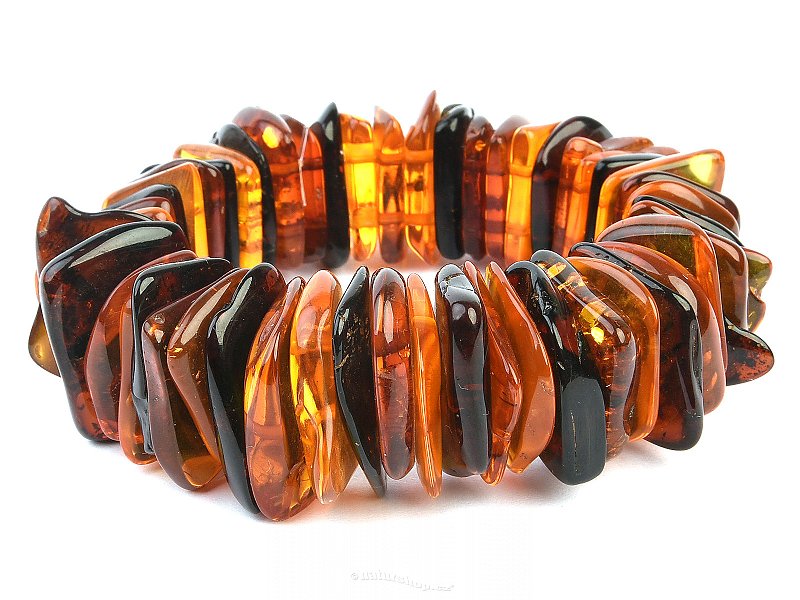 Amber bracelet stones mix 61g