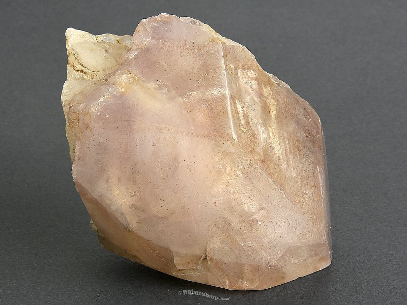 Amethyst with crystal partially cut crystal 291g