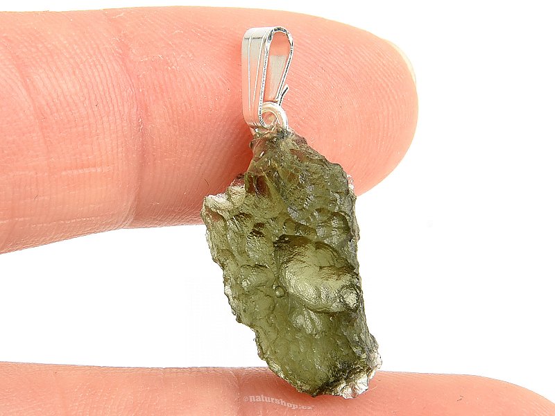 Moldavite pendant with handle Ag 925/1000 (2g)