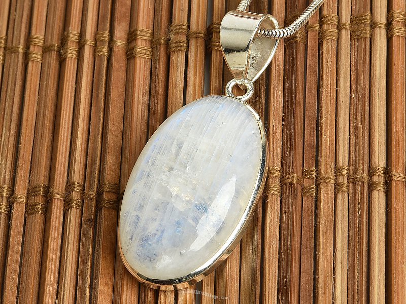 Moonstone pendant oval Ag 925/100 8.3g