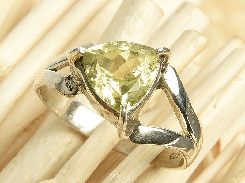 Lemonquartz prsten Ag 925/1000 3,4g vel.55