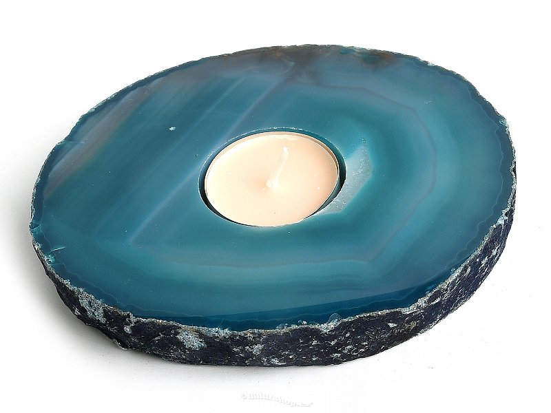 Agate colored candlestick 660g