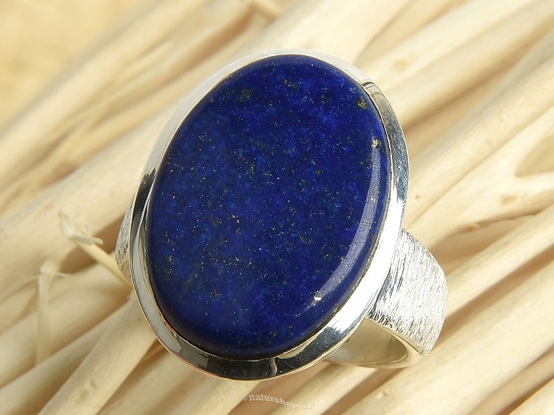 Lapis lazuli prsten oválný Ag 925/1000 12g vel.55