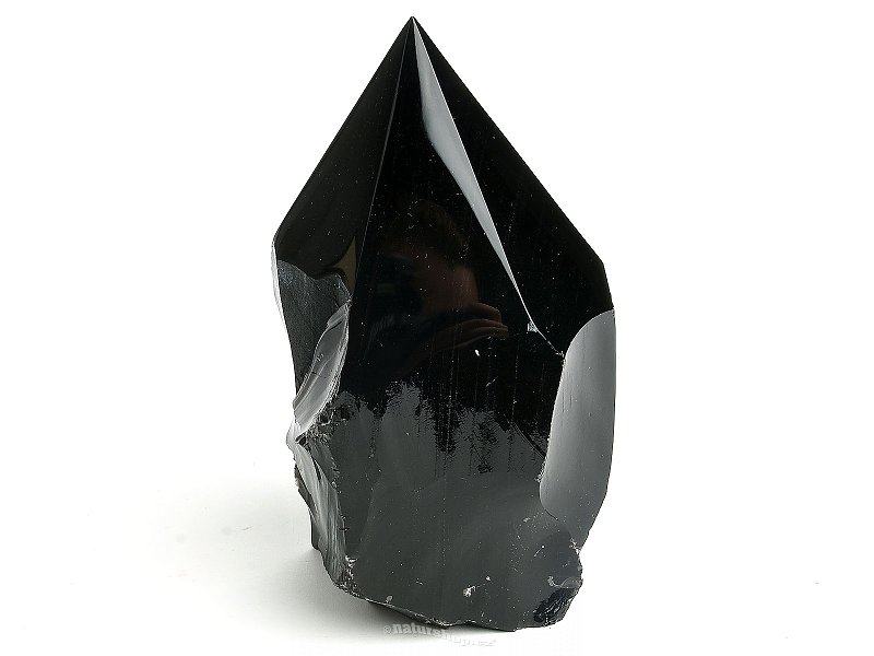 Obsidian black large point from Mexico 1261g