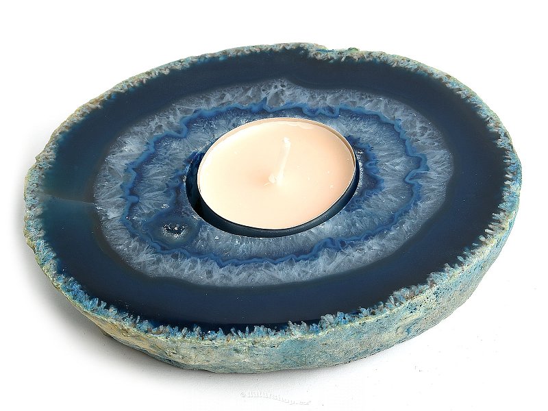 Agate colored candle holder 448g