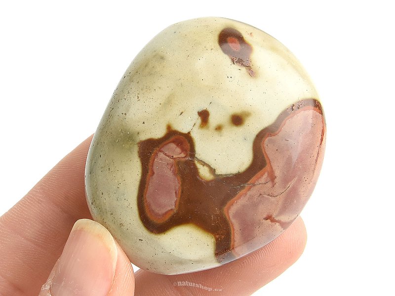 Hladký kámen jaspis pestrý z Madagaskaru 65g