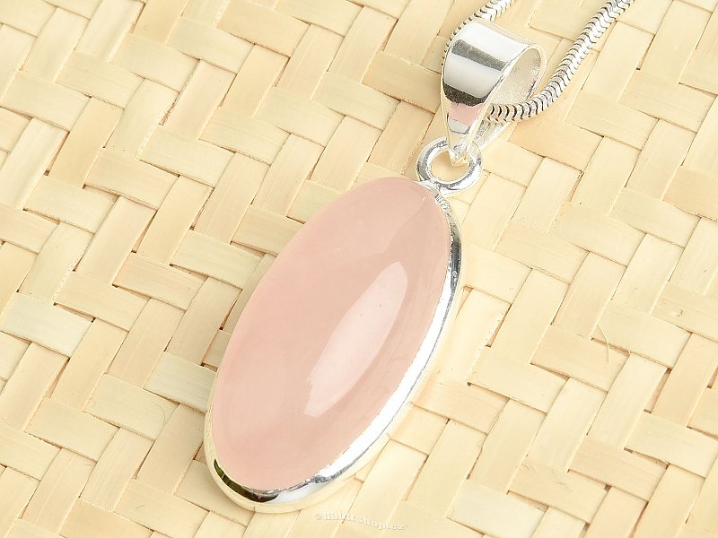 Oval pendant with rose gold Ag 925/1000 7.1g